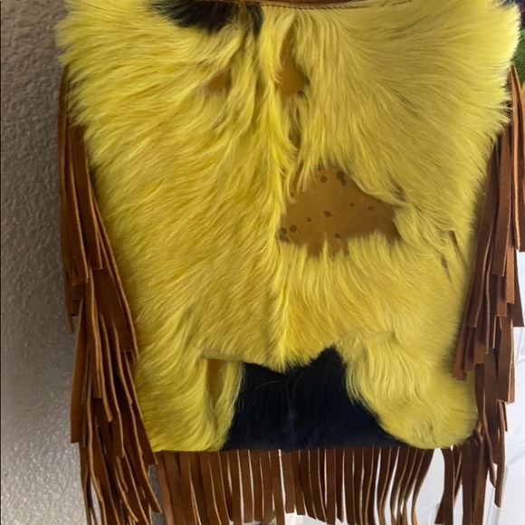 Authentic cowhide purse, with real leather strap - Picture 2 of 3